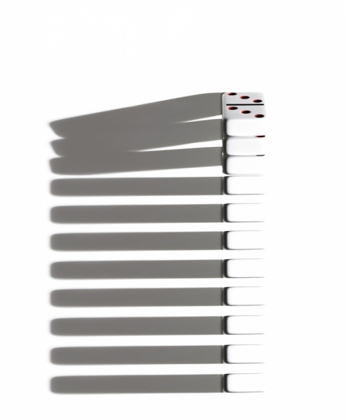 Photograph Jonathan Knowles Dominoes on One Eyeland